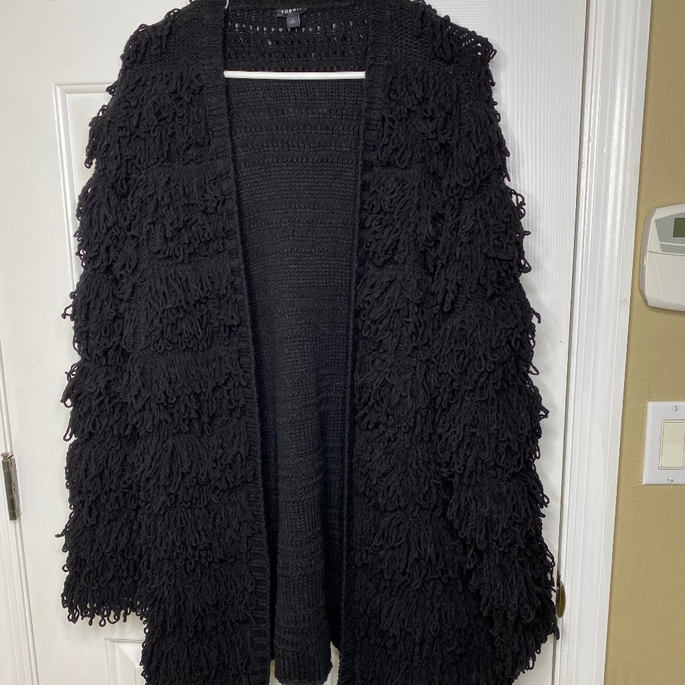 TORRID LOOPY FLUFFY SNUGGLE BLAZER